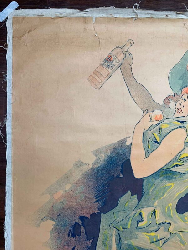 QuinQuina Dubonnet - Rare Cheret No Text Style (1895) 31x50 French Litho Poster LB - Image 2