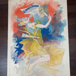 Le Courrier Francais Cheret (1911) 33x48 French Lithograph Poster LB