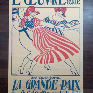 L'Oeuvre La Grand Prix - Art by Bernard Becan (1919) 31x46 French Lithograph Poster LB