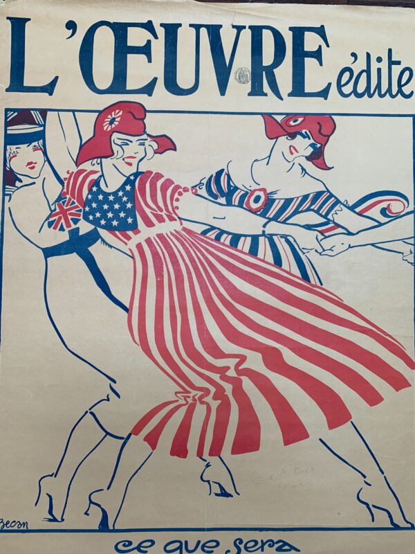 L'Oeuvre La Grand Prix - Art by Bernard Becan (1919) 31x46 French Lithograph Poster LB - Image 6