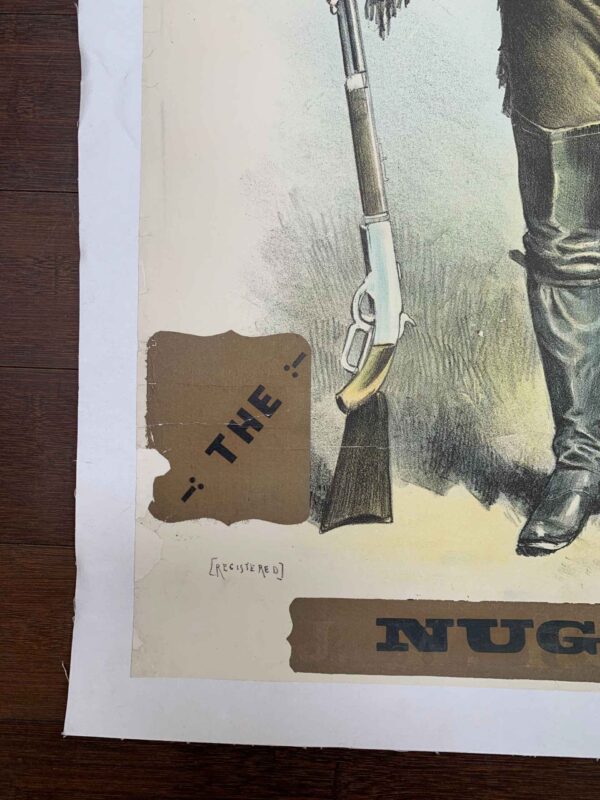 Klondyke Nugget - Son of Buffalo Bill (1898) 19x28 Irish Theater Poster LB - Image 2