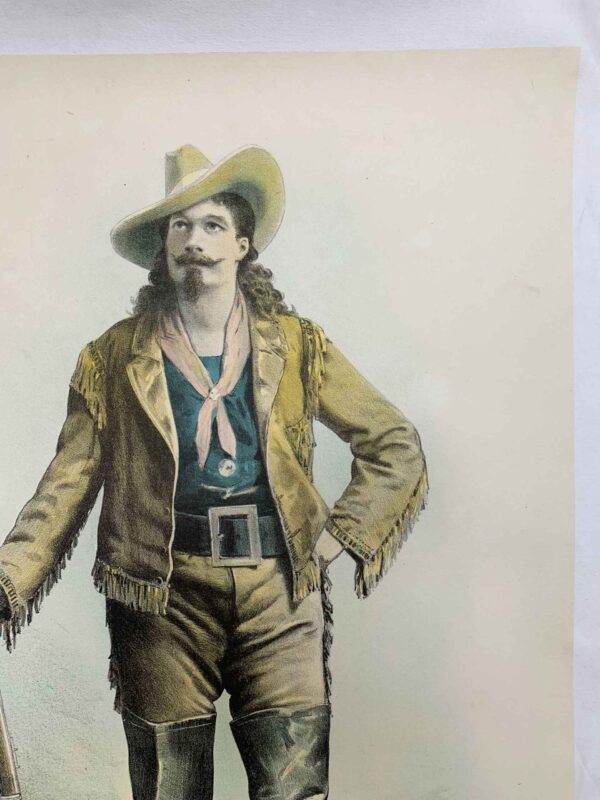 Klondyke Nugget - Son of Buffalo Bill (1898) 19x28 Irish Theater Poster LB - Image 4