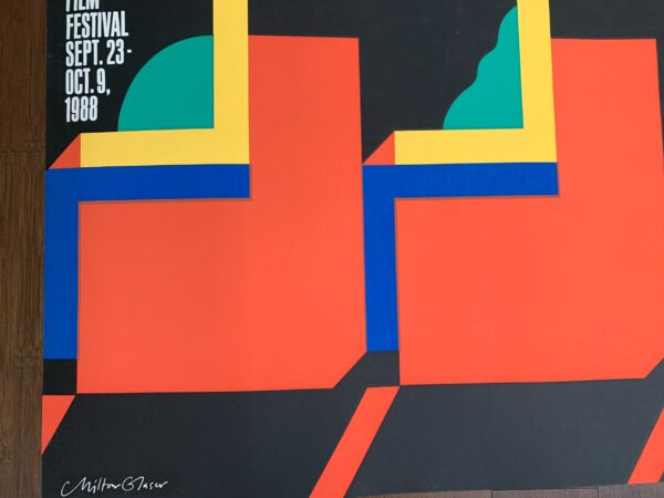 26th NY Film Festival - Art by Milton Glaser (1988) 30x44.5 US Advertising Poster - Image 3