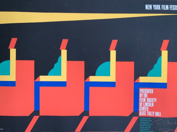 26th NY Film Festival - Art by Milton Glaser (1988) 30x44.5 US Advertising Poster - Image 5