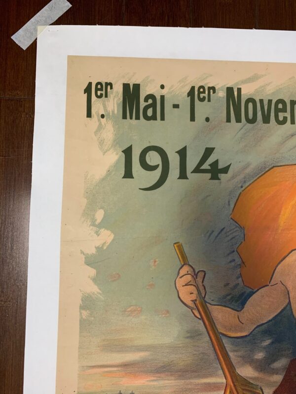 Exposition Nationale De Lyon - Art By Cheret (1914) 29.125x40.125 French Lithograph Poster LB - Image 3