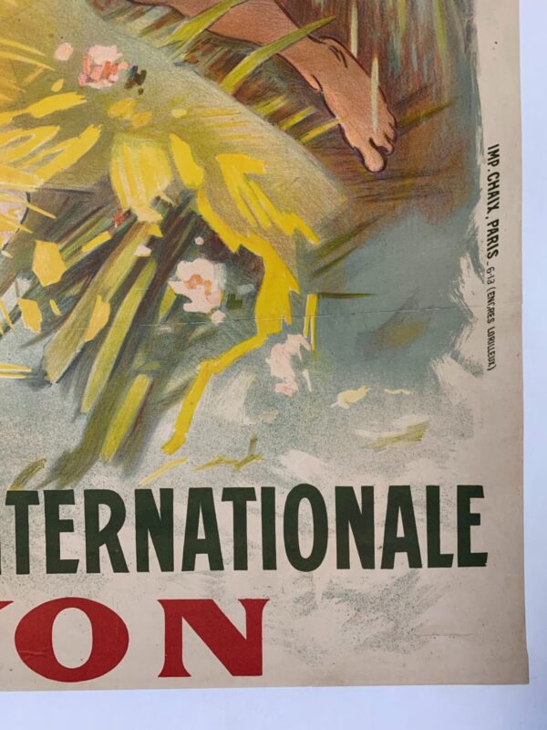 Exposition Nationale De Lyon - Art By Cheret (1914) 29.125x40.125 French Lithograph Poster LB - Image 7