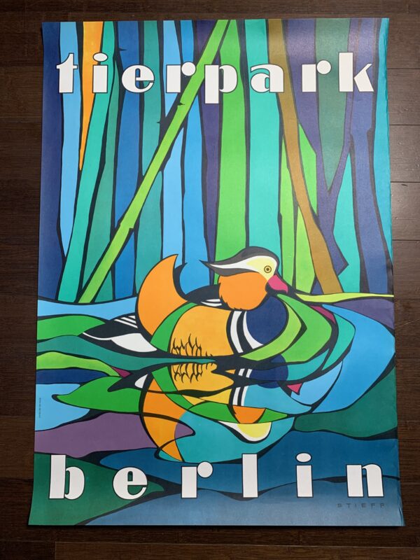 Original Tierpark Berlin Zoo (1974) 22.5 x 32 German Advertising Poster