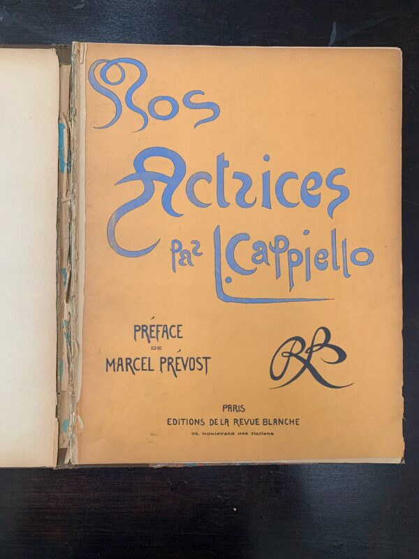 Editions De La Revue Blanche 'Nos Actrices' - Art Leonetto Cappiello (1899) 18x14 French Hardcover Book - Image 2