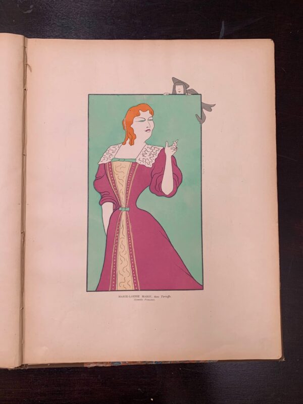 Editions De La Revue Blanche 'Nos Actrices' - Art Leonetto Cappiello (1899) 18x14 French Hardcover Book - Image 4