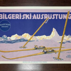 Bilgeri Ski - Art By Carl Kunst (1910's) 19.875x30 German Travel Poster