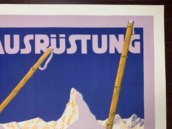 Bilgeri Ski - Art By Carl Kunst (1910's) 19.875x30 German Travel Poster - Image 3