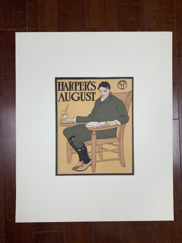 Harpers August - Art By Penfield (1898) 10.5x13.375 US Magazine Cover