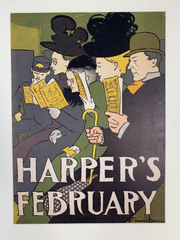 Harpers February - Art By Penfield (1898) 10.5x13.375 US Magazine Cover - Image 4