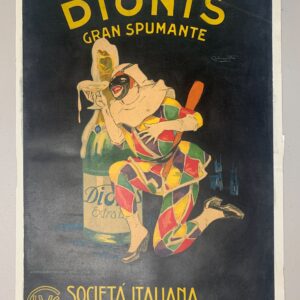 Dionis Gran Spumante (1920) 13.125x19 Italian Advertising Poster LB