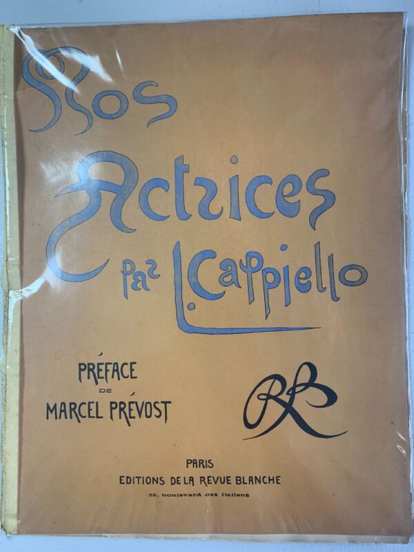 Nos Actrices Pas Cappiello (1899) 18x14 French Hardcover. First Edition.