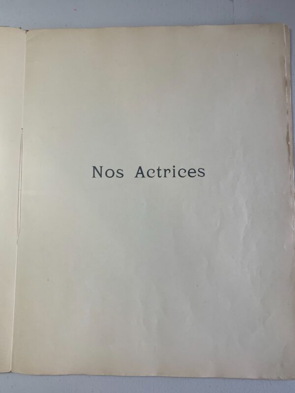 Nos Actrices Pas Cappiello (1899) 18x14 French Hardcover. First Edition. - Image 2