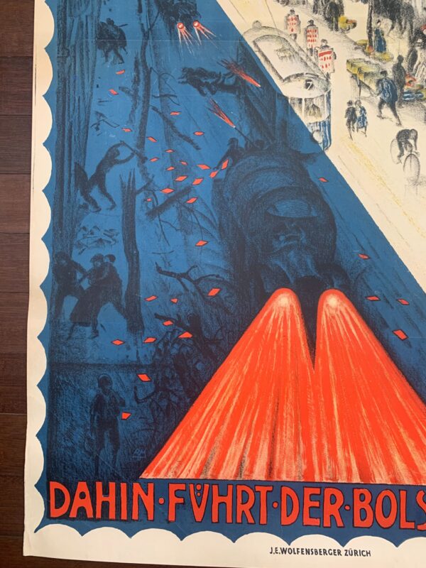 Stimt fur Lifte - Burkhart Mangold (1930) 36x50 Swiss Protest Poster - Image 3
