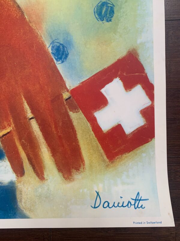 Uri Ferienland - Art by Heinrich Danioth (1953) 25x39 Swiss Advertising Poster - Image 2