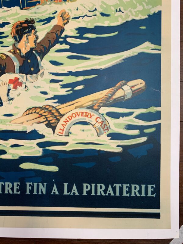 Emprunt de la Victoire (1918) 24x36.5 Rare Canadian War Poster LB - Image 4