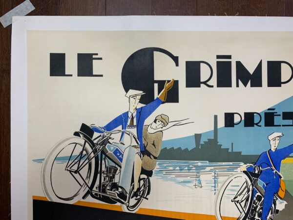 Le Grimpeur Presente - Art by Raymond Grid (1926) 23x31 French Advertising Poster LB - Image 3