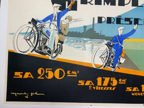 Le Grimpeur Presente - Art by Raymond Grid (1926) 23x31 French Advertising Poster LB - Image 4
