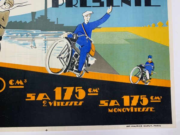 Le Grimpeur Presente - Art by Raymond Grid (1926) 23x31 French Advertising Poster LB - Image 5