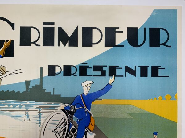 Le Grimpeur Presente - Art by Raymond Grid (1926) 23x31 French Advertising Poster LB - Image 6