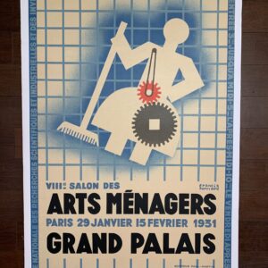 Arts Menagers Grand Palais - Art by Francis Bernard (1931) 24.5x38.75 French Advertising Poster LB