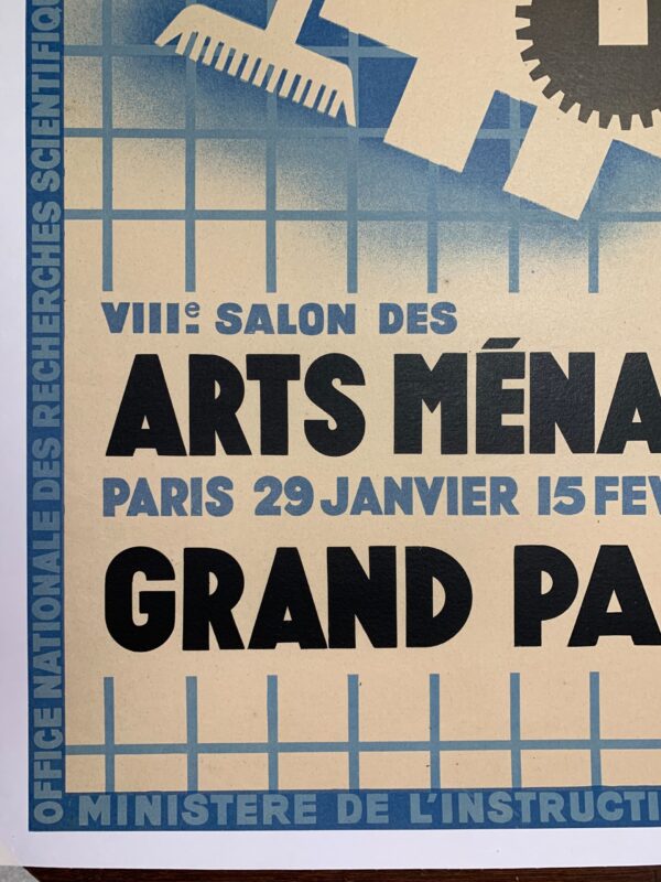 Arts Menagers Grand Palais - Art by Francis Bernard (1931) 24.5x38.75 French Advertising Poster LB - Image 4