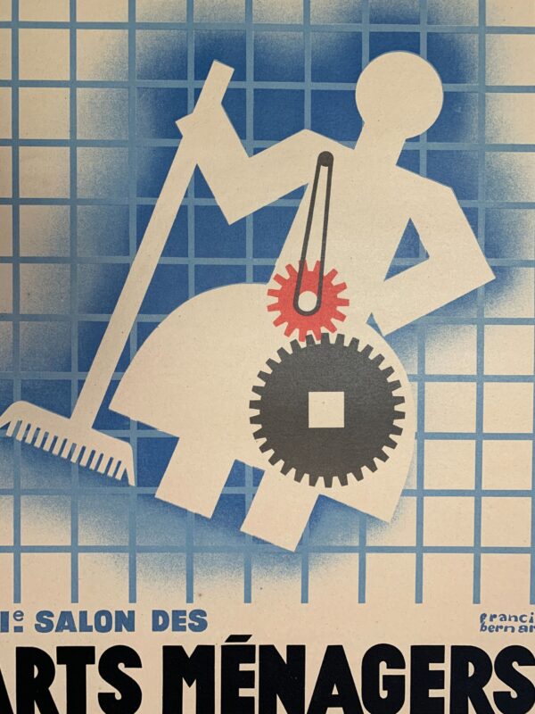 Arts Menagers Grand Palais - Art by Francis Bernard (1931) 24.5x38.75 French Advertising Poster LB - Image 6