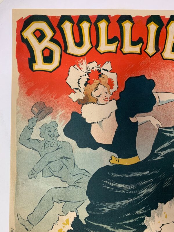Bullier - Art by Georges Meunier (1895) 15.5x22.75 French Advertising Poster LB - Image 2