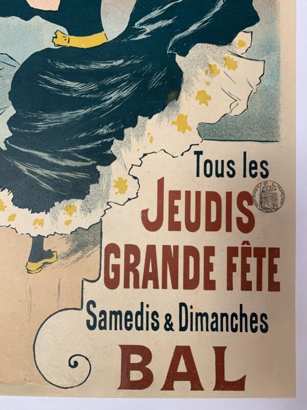 Bullier - Art by Georges Meunier (1895) 15.5x22.75 French Advertising Poster LB - Image 3