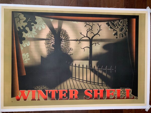 Winter Shell - Art by Edgar Ainsworth (1933) 30.5x45 UK Travel Poster LB - Image 6