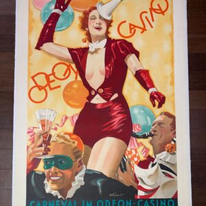 Odeon Casino - Art by Julius Ussy Engelhard (1938) 33.75x47.5 German Advertising Poster