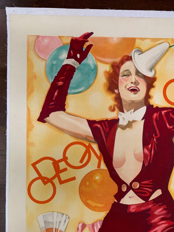 Odeon Casino - Art by Julius Ussy Engelhard (1938) 33.75x47.5 German Advertising Poster - Image 2