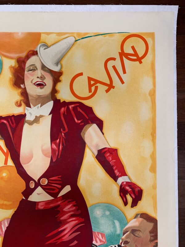 Odeon Casino - Art by Julius Ussy Engelhard (1938) 33.75x47.5 German Advertising Poster - Image 3