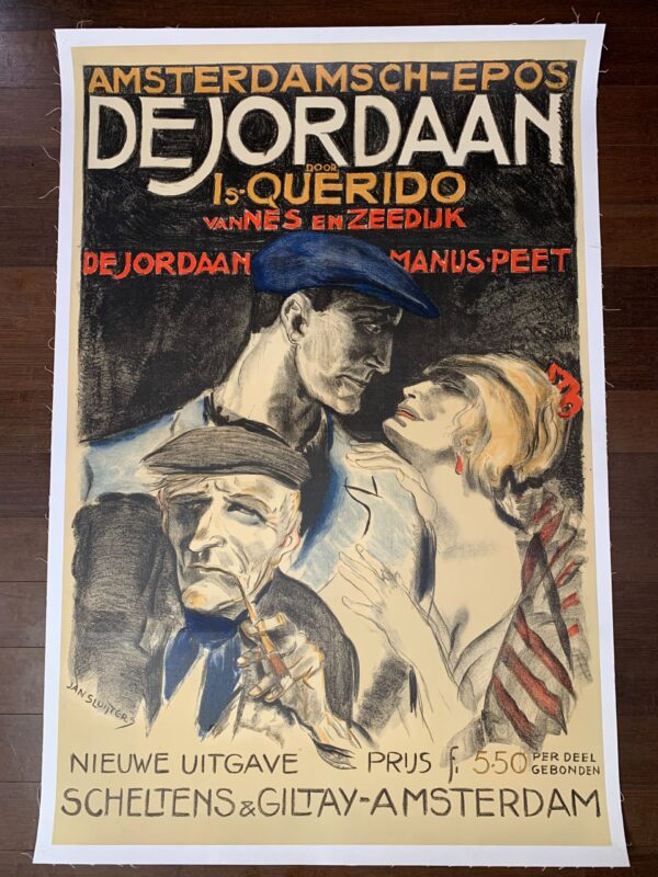 De Jordaan - Art by Jan Sluijters (1922) 37x47 Dutch Movie Poster LB