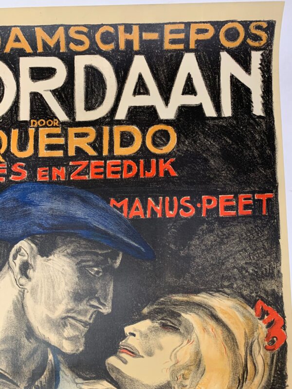 De Jordaan - Art by Jan Sluijters (1922) 37x47 Dutch Movie Poster LB - Image 2