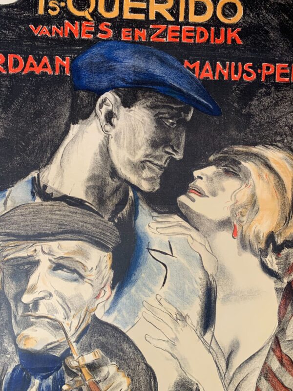 De Jordaan - Art by Jan Sluijters (1922) 37x47 Dutch Movie Poster LB - Image 4