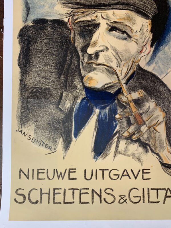 De Jordaan - Art by Jan Sluijters (1922) 37x47 Dutch Movie Poster LB - Image 5