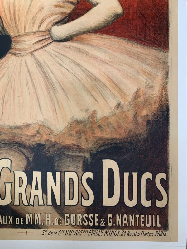 Scala - La Tournee - Art by Georges Redon (1906) 37x50 French Theater Poster LB - Image 4