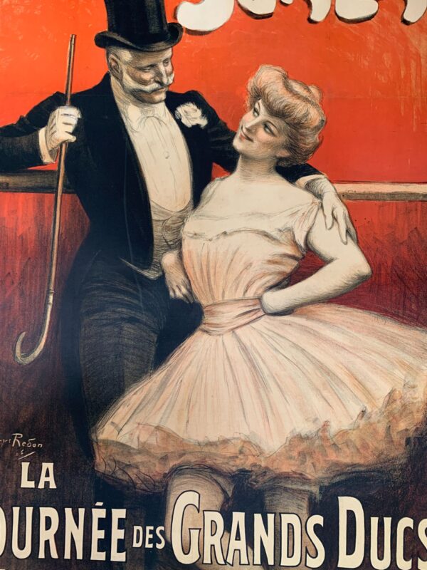 Scala - La Tournee - Art by Georges Redon (1906) 37x50 French Theater Poster LB - Image 6