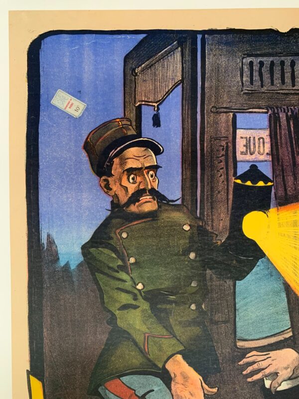 Tournee Frederic Achard - Art by Louis Galice (1900's) 39x55 French Theater Poster LB - Image 2