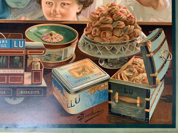 Lefevre-Utile - Art by Vincent Bocchino (1911) 20x26 French Advertising Poster on Board - Image 3