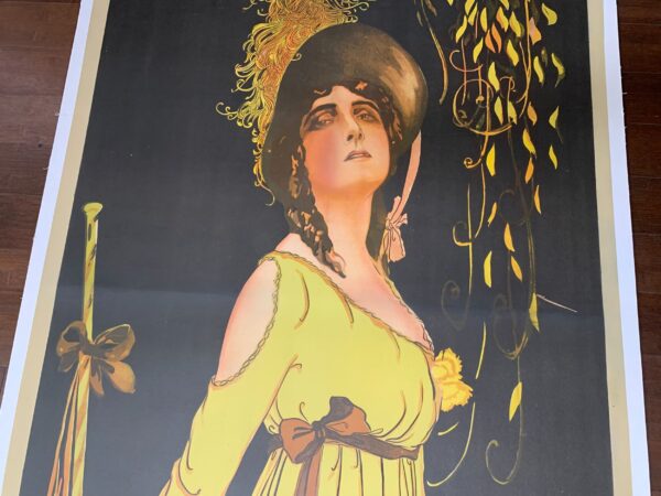 Tosca - Art by Tito Corbella (1918) 37x107 Italian Movie Poster LB - Image 4