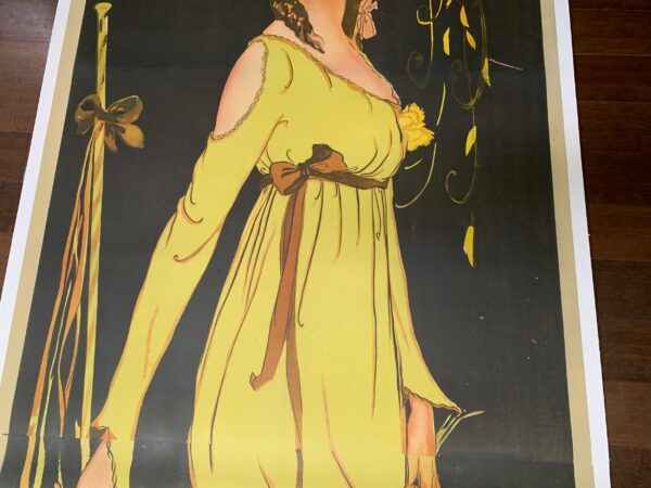 Tosca - Art by Tito Corbella (1918) 37x107 Italian Movie Poster LB - Image 5