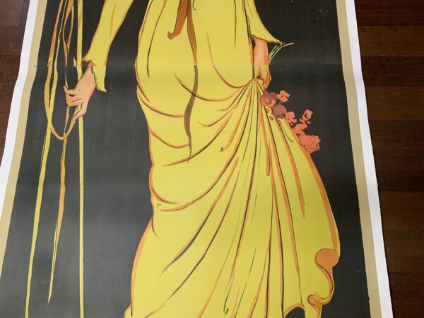 Tosca - Art by Tito Corbella (1918) 37x107 Italian Movie Poster LB - Image 6
