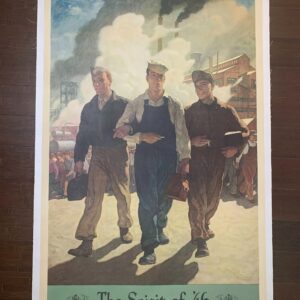 Spirit Of '46 - Art By Wyeth (1946) 27.375x44.125 US Post WWII Veterans Poster LB