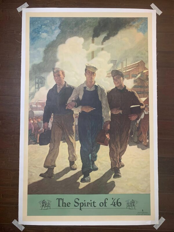 Spirit Of '46 - Art By Wyeth (1946) 27.375x44.125 US Post WWII Veterans Poster LB