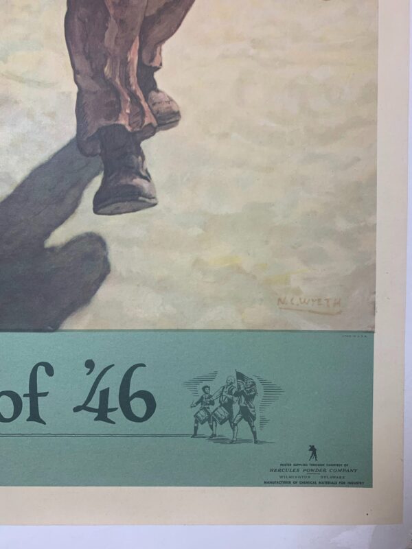 Spirit Of '46 - Art By Wyeth (1946) 27.375x44.125 US Post WWII Veterans Poster LB - Image 2